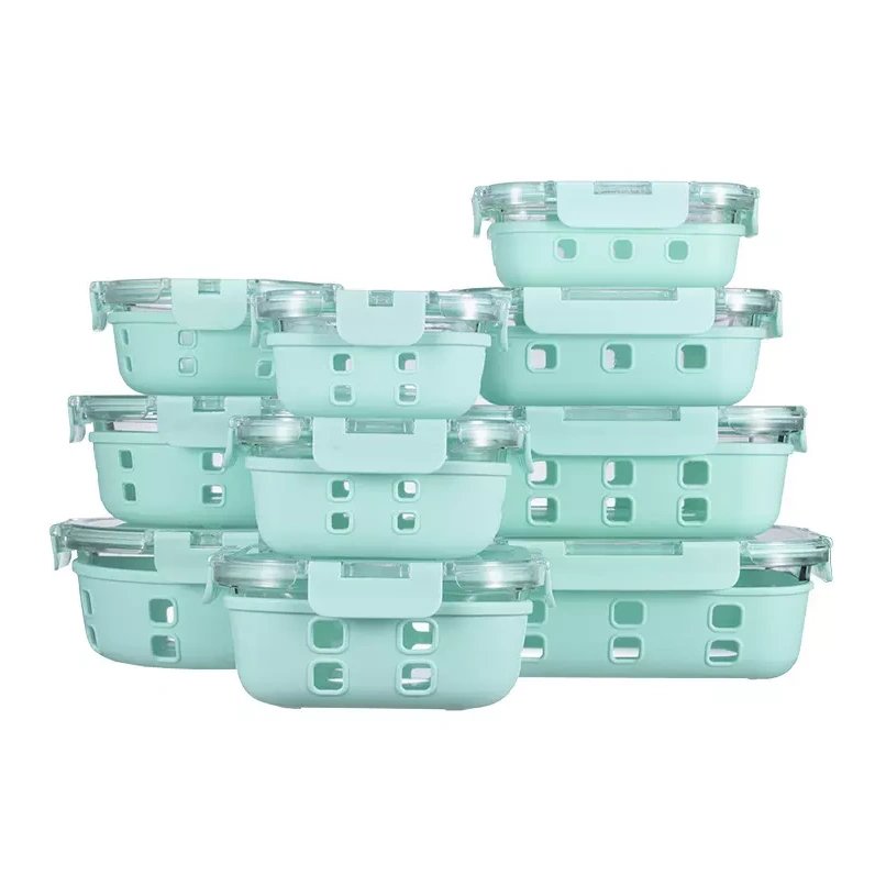 Borosilicate Glass And Silicone Food Storage Set