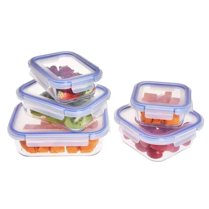 Custom Borosilicate Nesting Glass Food Storage Container