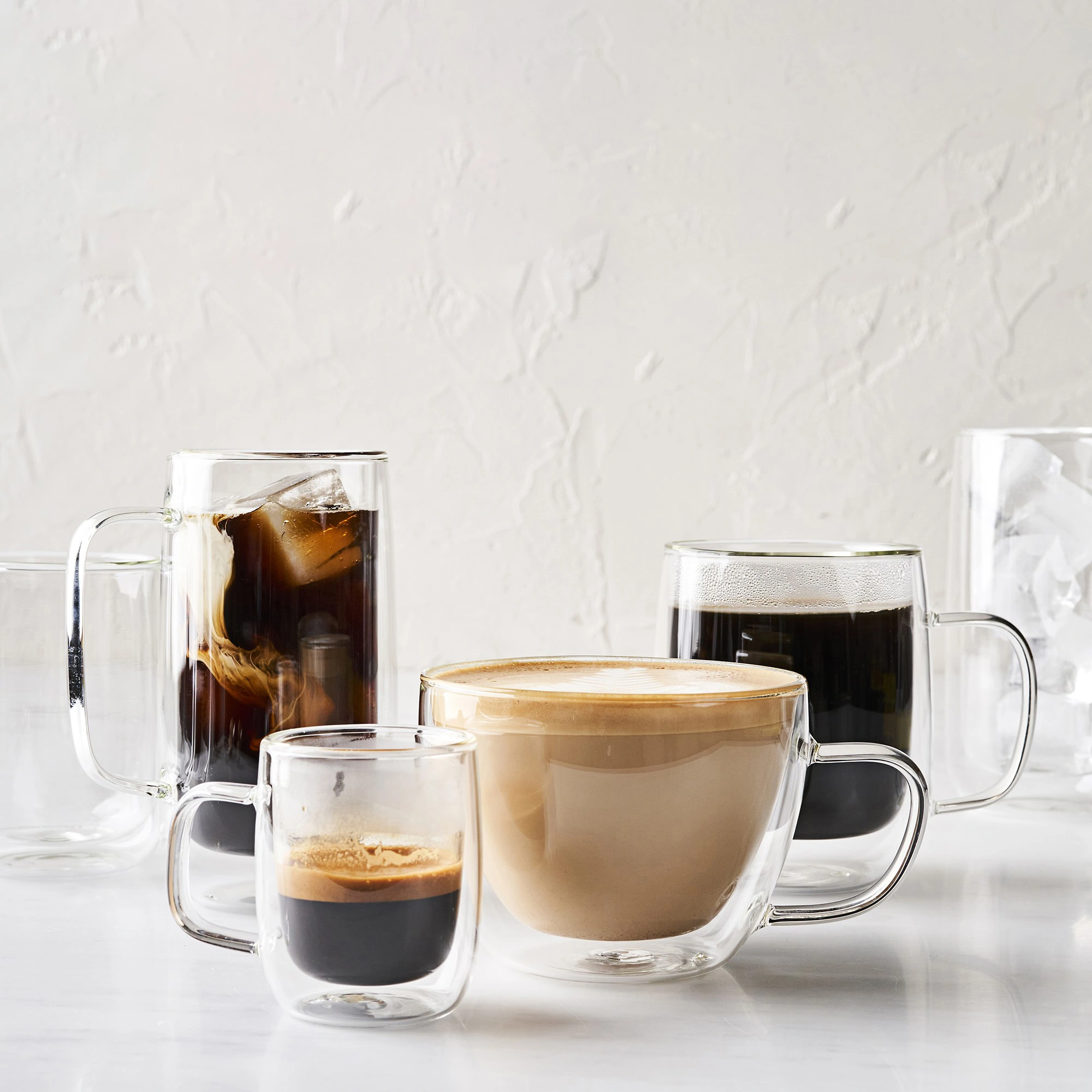 Doppelwandiger Kaffeebecher aus Glas