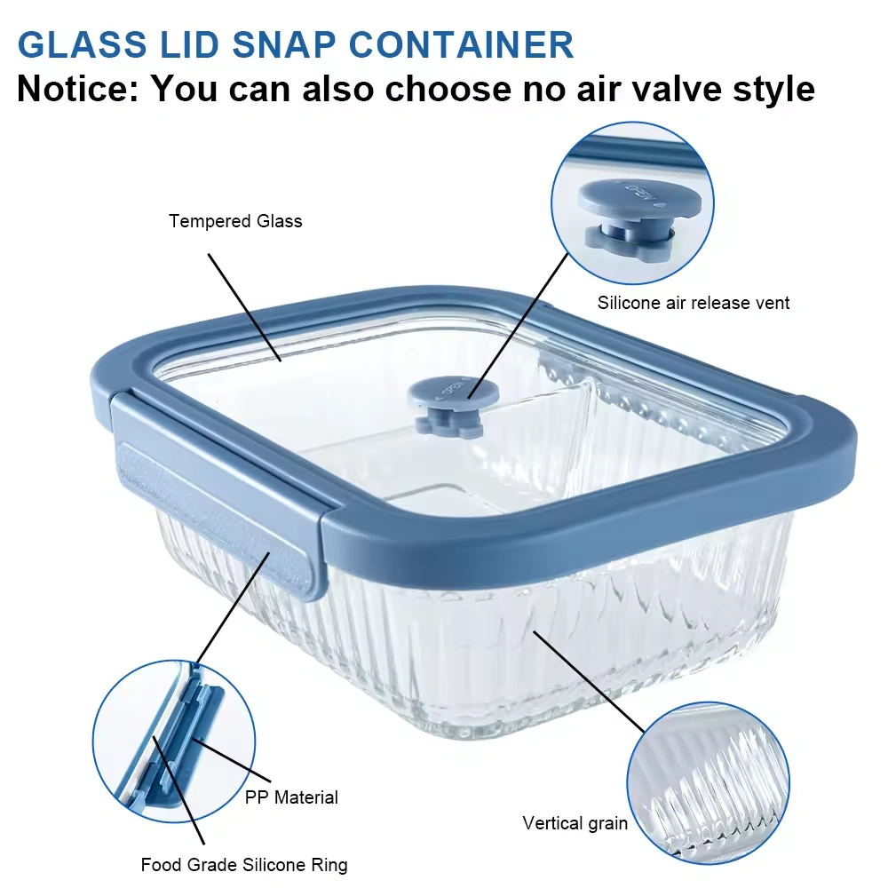 Glass Food Storage Containers With Glass Lids Custom 