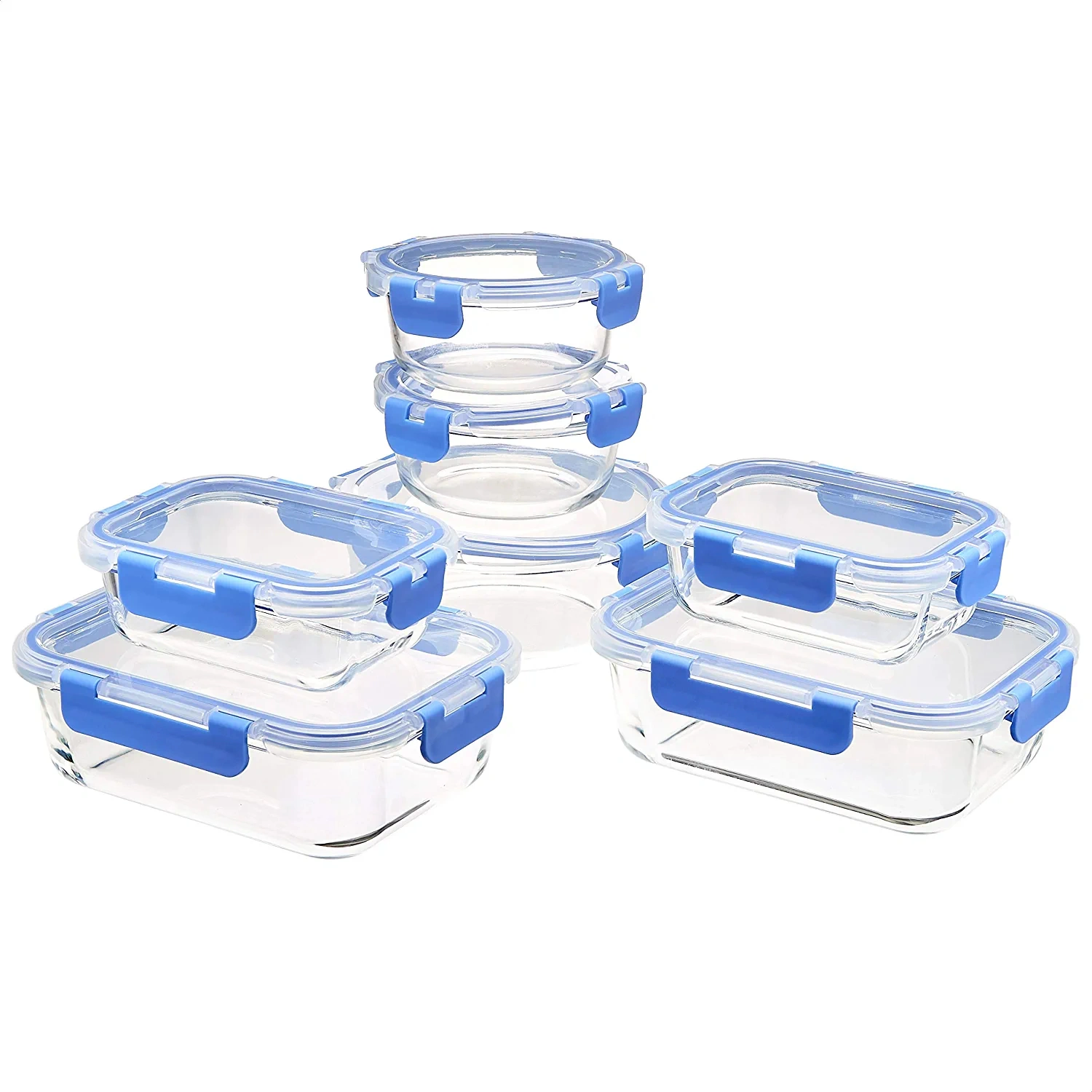 Organizadores para frigoríficos de vidrio con alto contenido de borosilicato