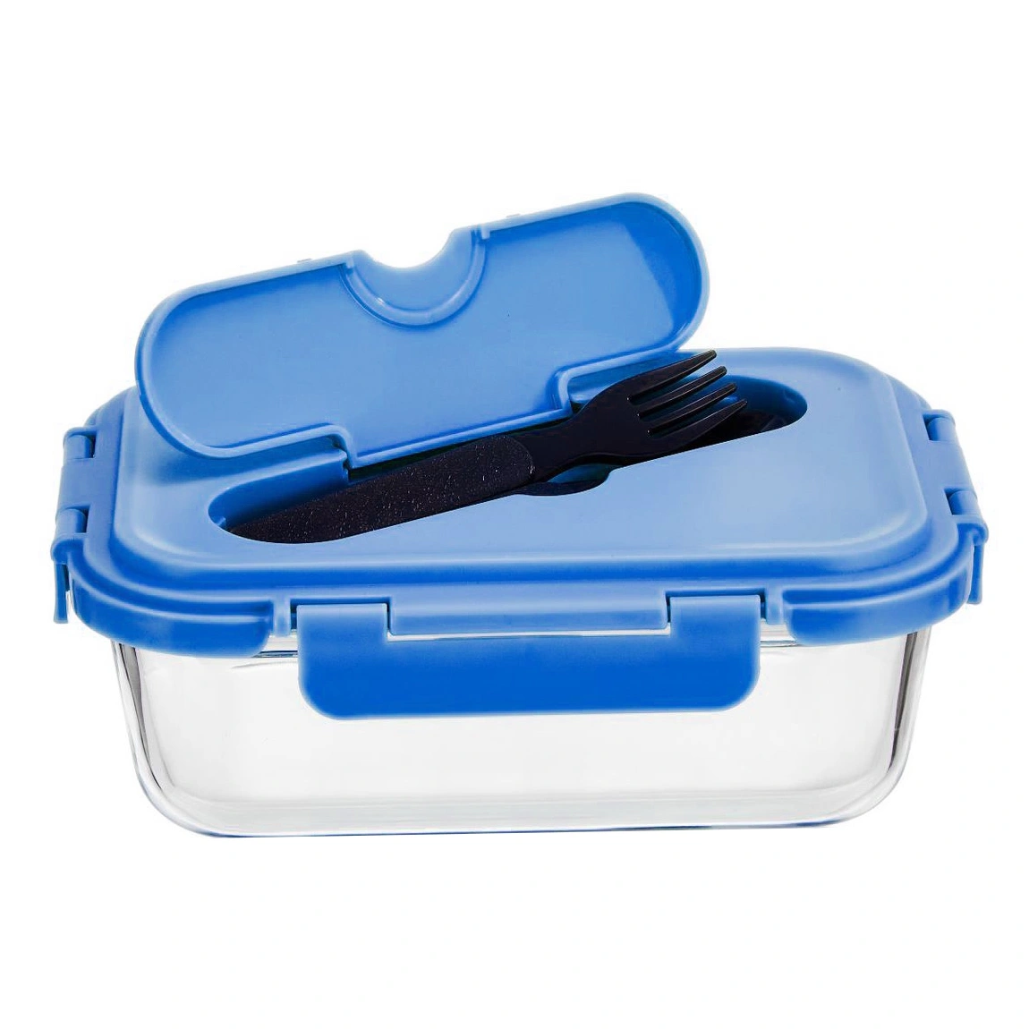 Recipiente de almoço de vidro com alto teor de borosilicato com tampa