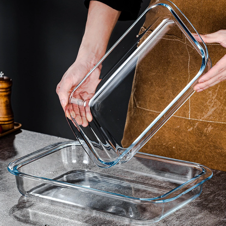 Oem Borosilicate Glass Baking Dish With Li