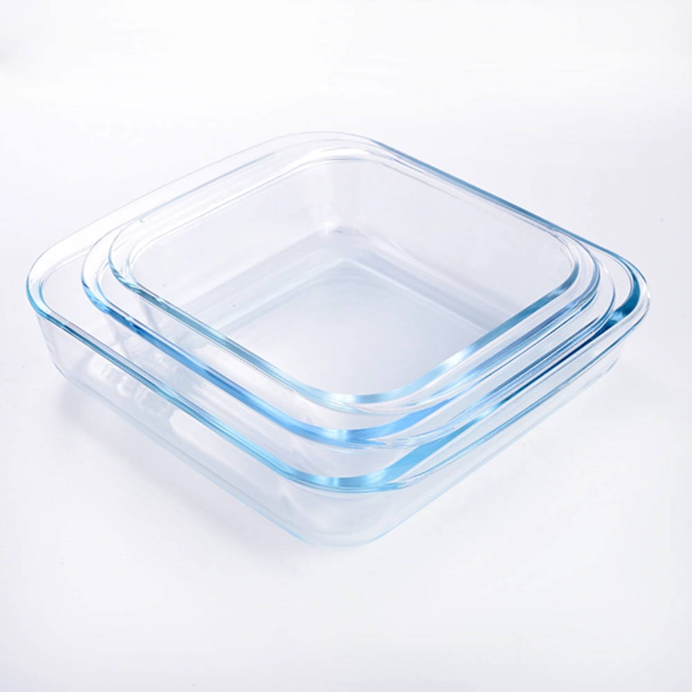 9x9 Glass Oven Dish Wholesale Bamboo Lid Baking Tray 2