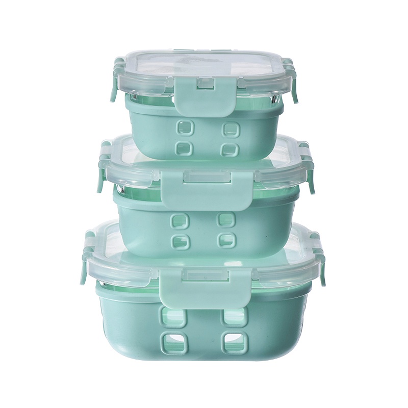 China Reusable Glass Containers With Silicone Sleeve Factory 4