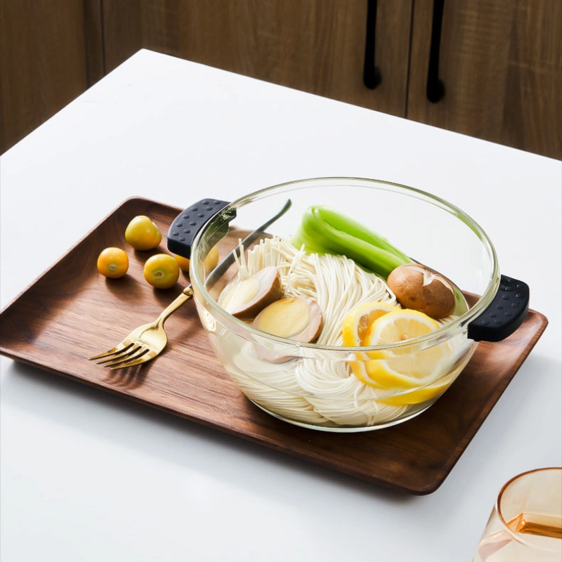 Cocotte en verre borosilicaté personnalisée avec couvercle en verre 4