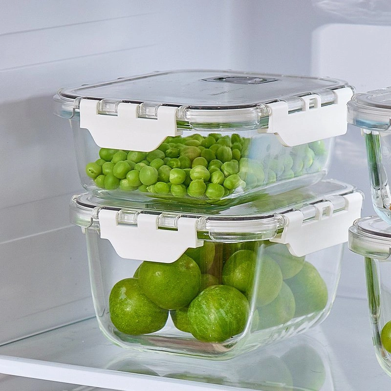 Glass Pantry Storage Container Custom Airtight Glassware 5