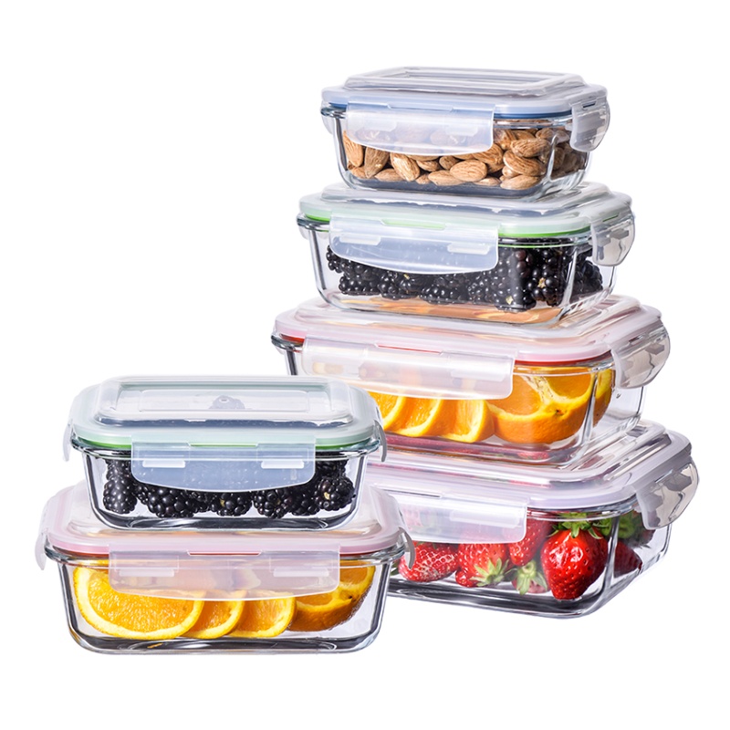 Stackable Large Glass Food Storage Container Wholesale 1