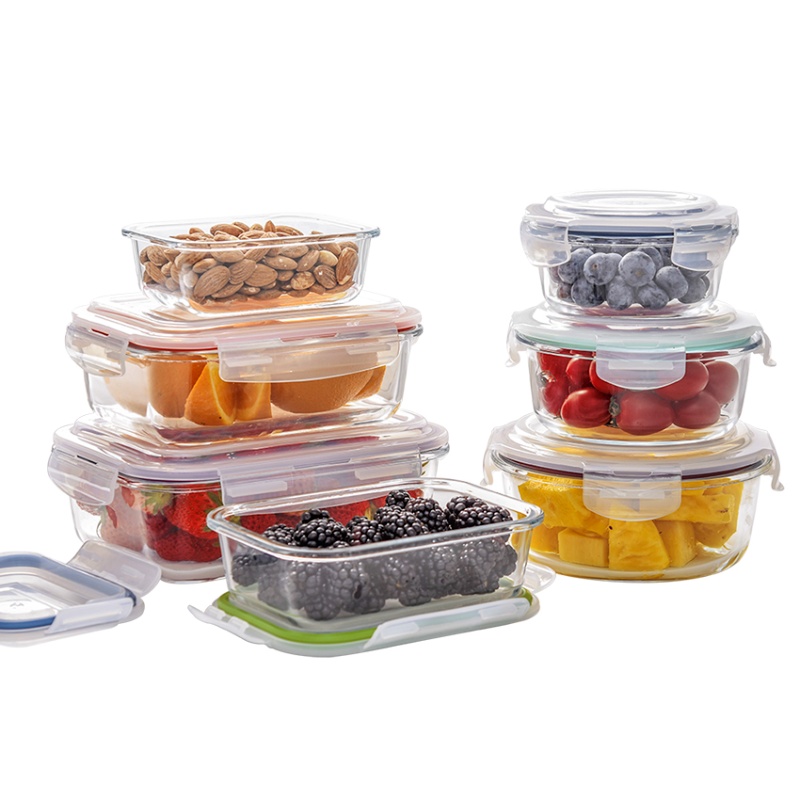 Stackable Large Glass Food Storage Container Wholesale 2