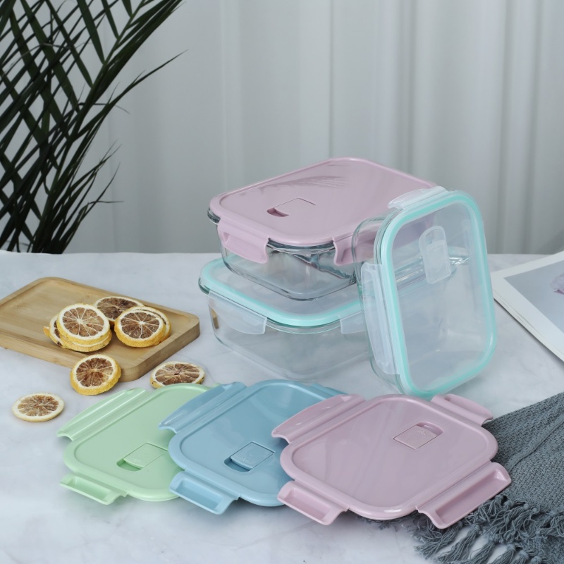 Großhandel Glas Küche Lagerung Container Luftdichte Lunchbox 5