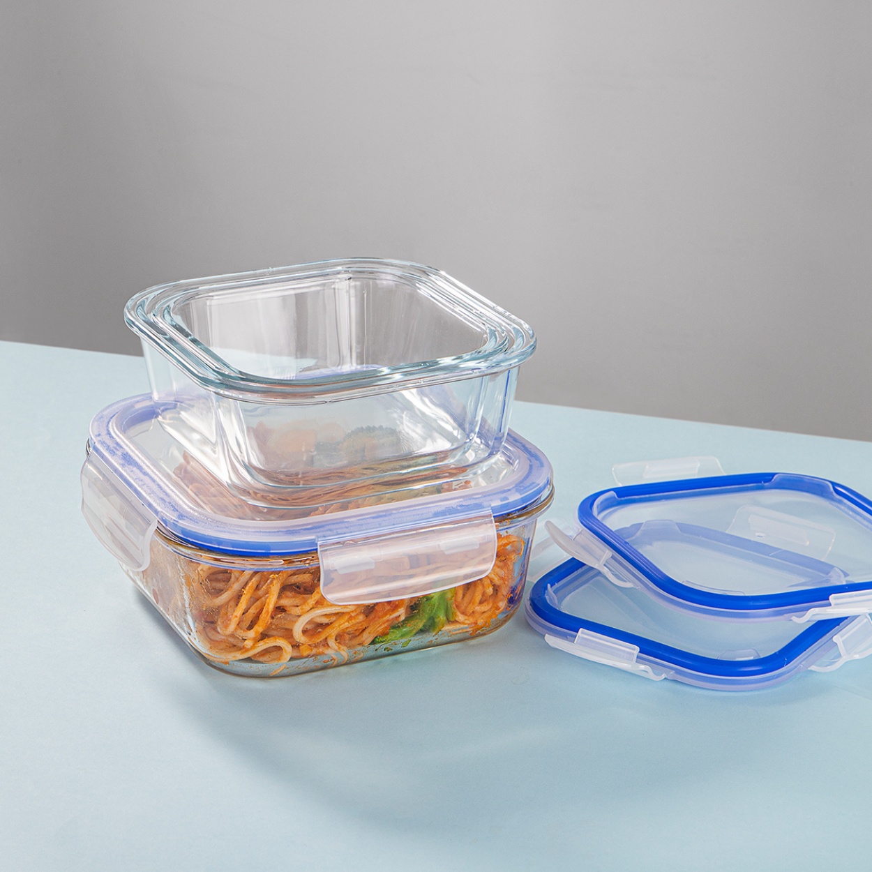 Wholesale Glass Lunchable Container Glassware Storage Box 