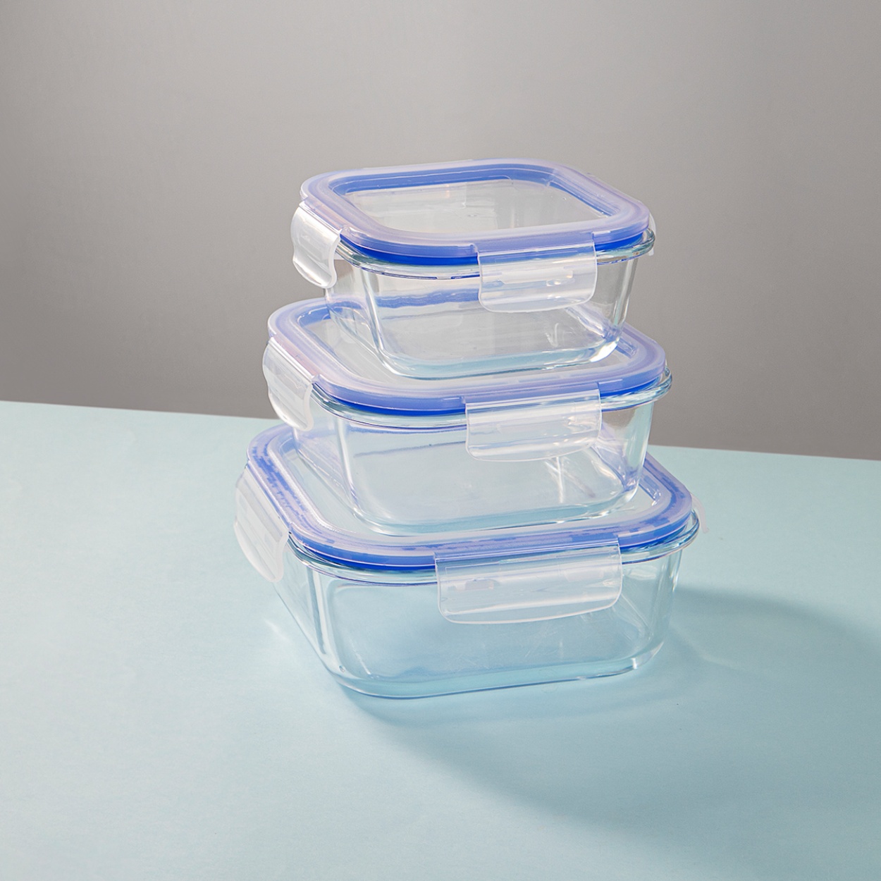 Großhandel Glas Lunchable Container Glaswaren Aufbewahrungsbox 4