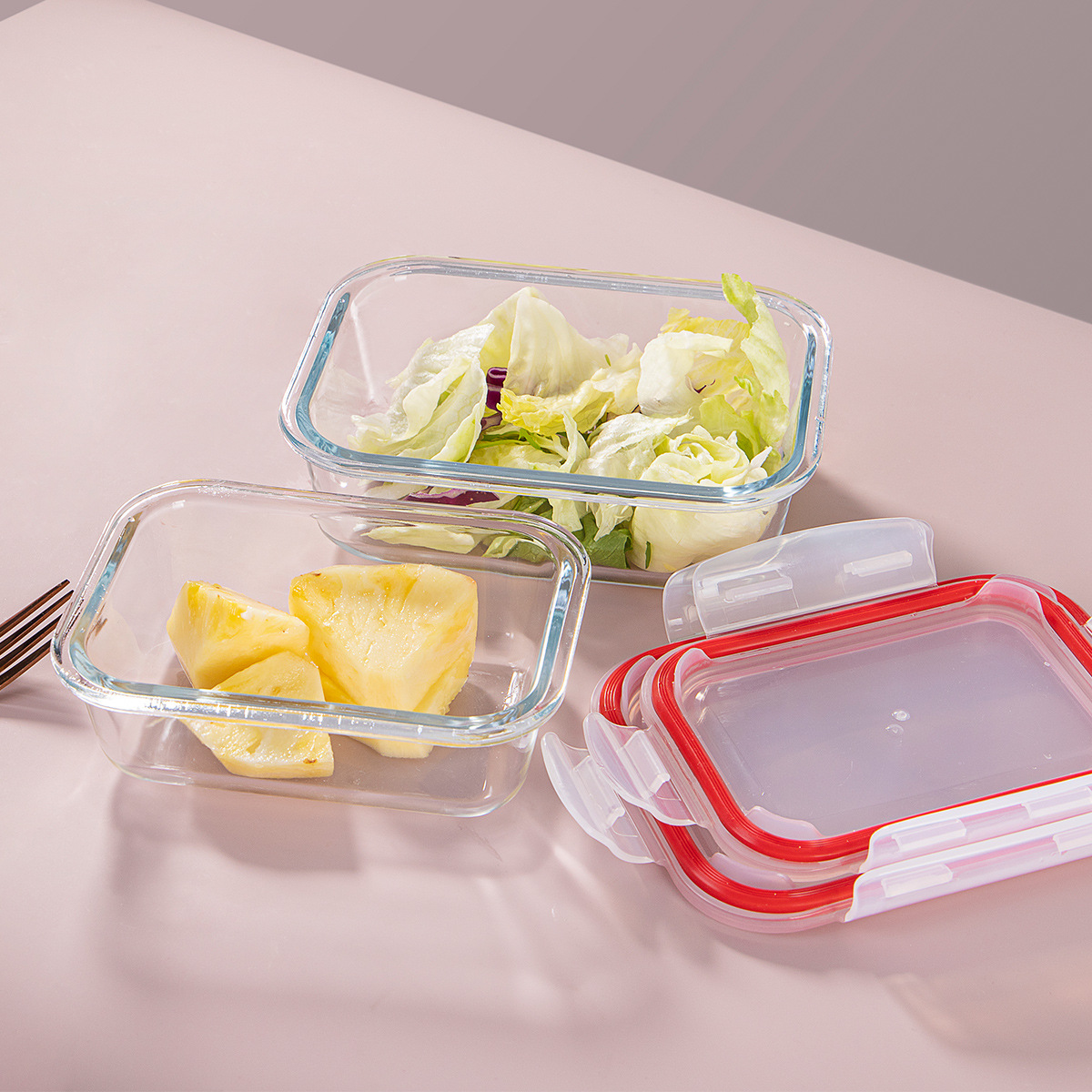 Borosilicate Glassware Oven Safe Glass Meal Prep Containers 4