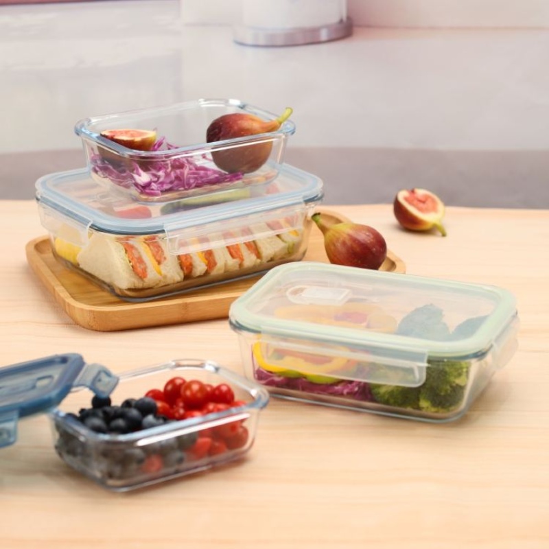 Wholesale Borosilicate Glassware Meal Prep Tupperware Glass 1