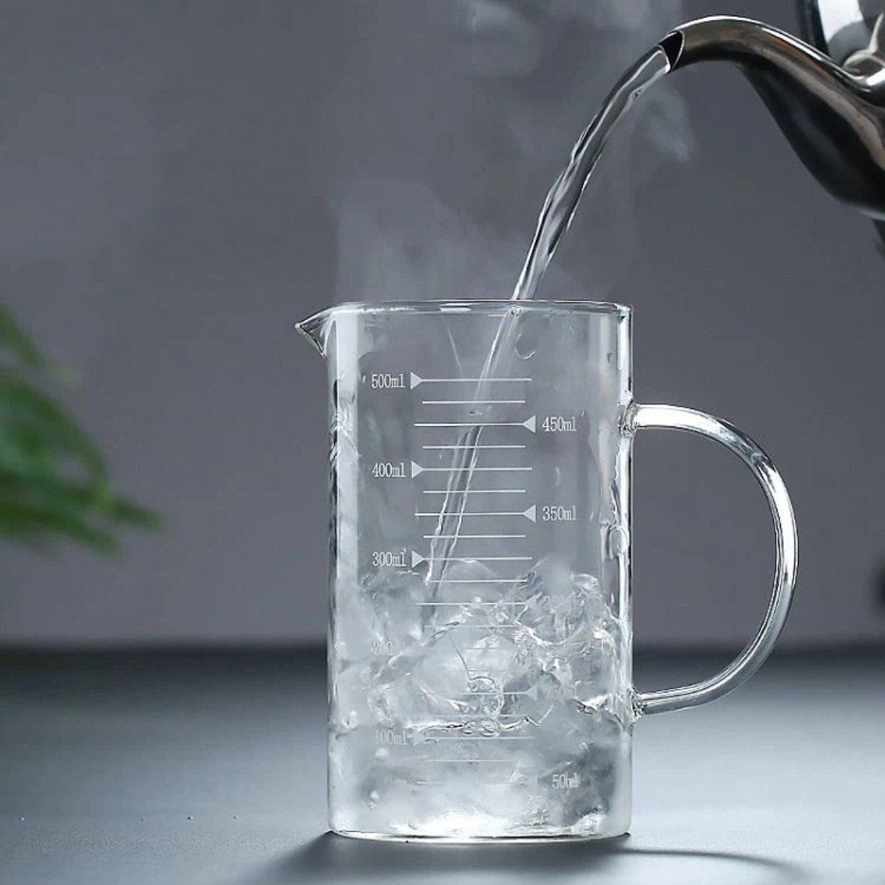 Glass Measuring Cup With Raised Markings Borosilicate Glass Measuring Cup